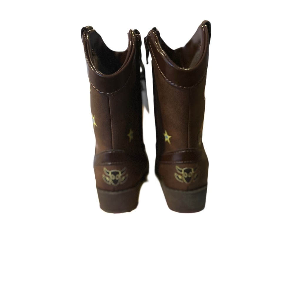 Disney Brown Toy Story Boots with Buzz Lightyear - Picture 2 of 6